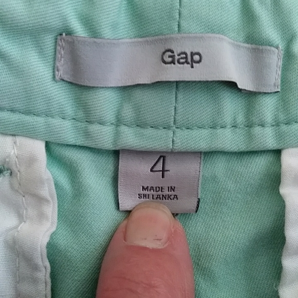 Gap Cotton Short Shortie Shorts 4 Bright Seafoam - Picture 3 of 16